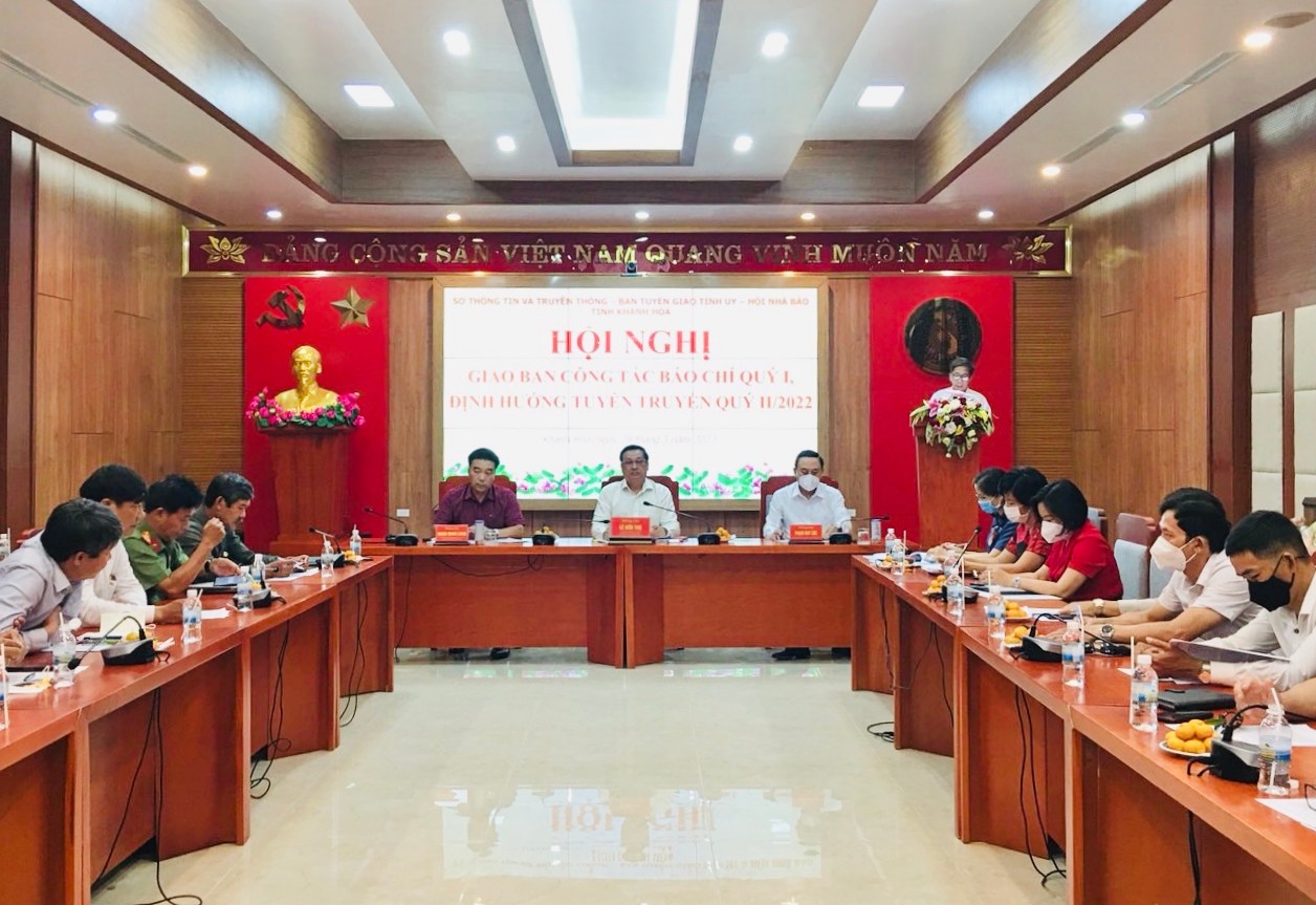 HỘI NGHỊ GIAO BAN CÔNG TÁC BÁO CHÍ QUÝ I VÀ ĐỊNH HƯỚNG TUYÊN TRUYỀN QUÝ II/2022
